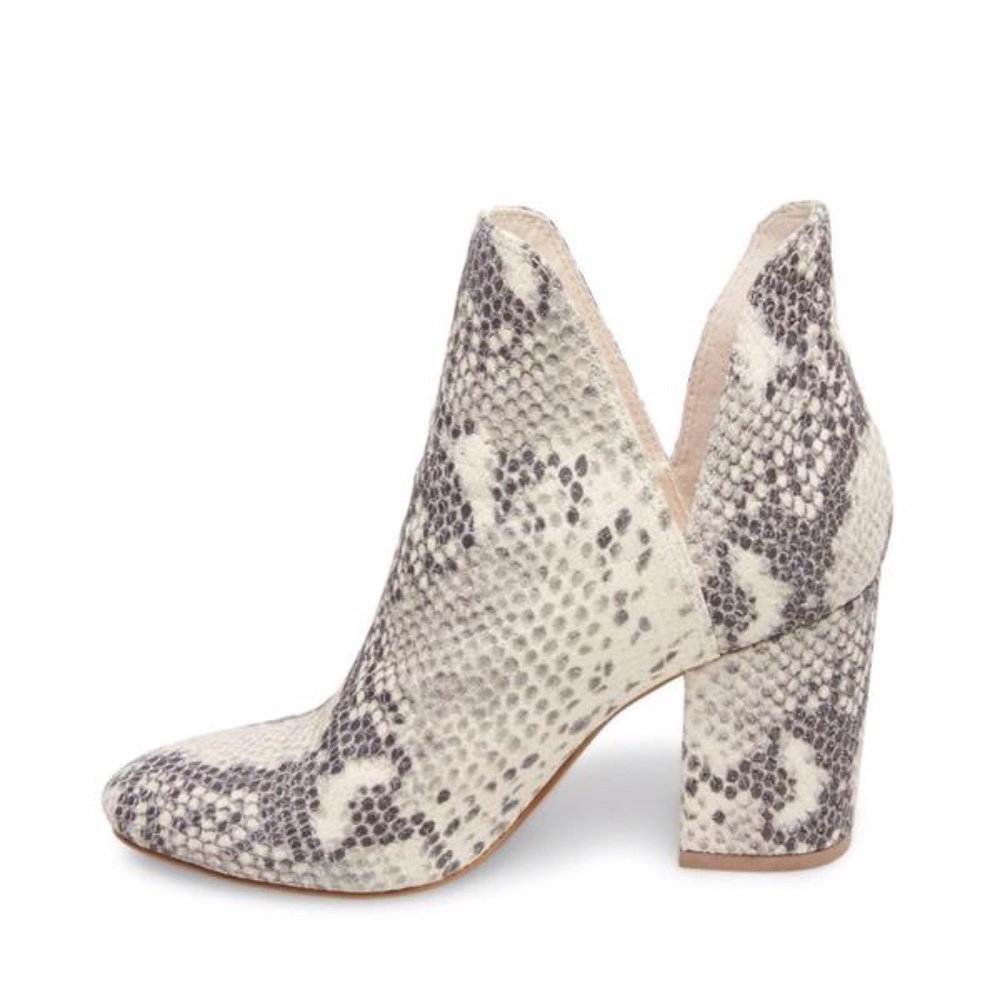 NEW Steve Madden Rookie Natural Snake Booties NWT - Picture 4 of 5